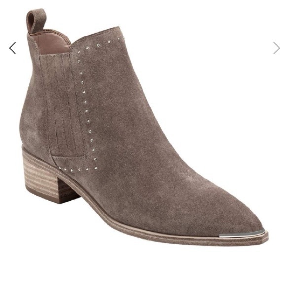 Marc Fisher Shoes - Marc Fisher Ltd Yami Studded Chelsea Suede Booties Ankle Boots Womens Size 7.5